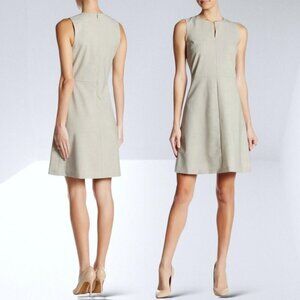 Theory Miyani Edition Sleeveless Wool Dress Khaki Size 2